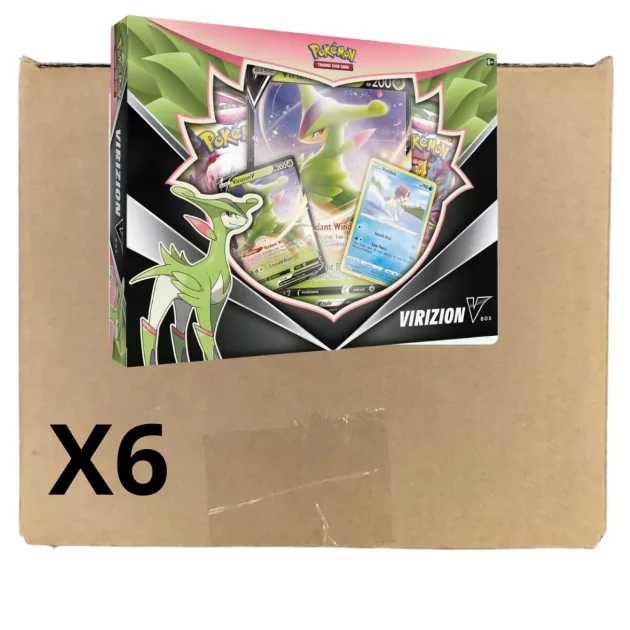 Pokémon V Box X6 [SEALED CASE] Virizion V | Cardgameshop