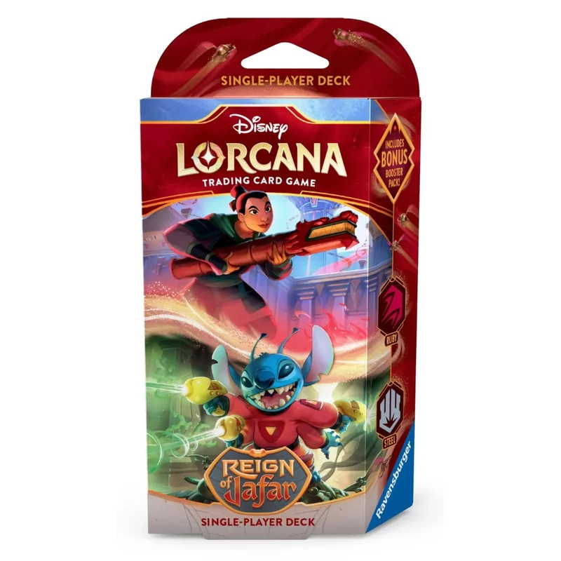 Disney Lorcana Starter Deck Reign Of Jafar - Ruby & Steel