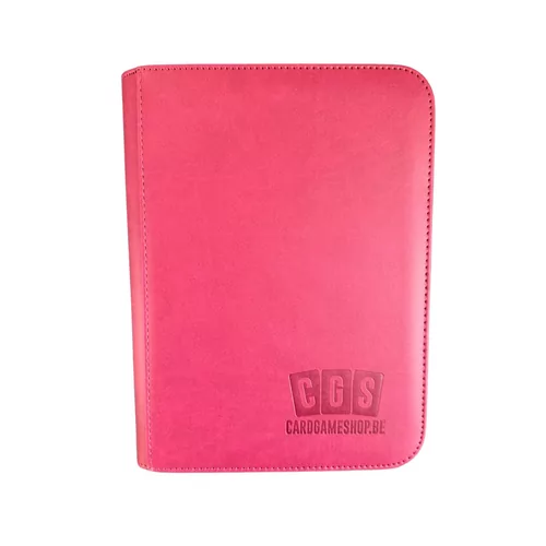 CGS Custom Brand 4-Pocket Zipped Premium Binder - Wine Red