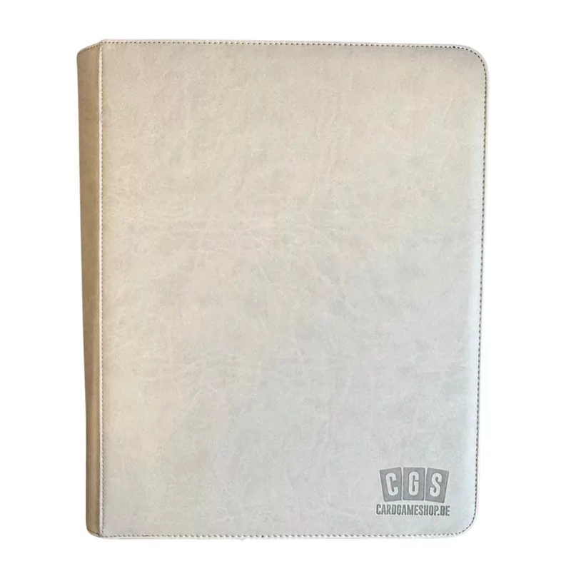 CGS Custom Brand 9-Pocket Zipped [TOPLOADER] Premium Binder - Grijs