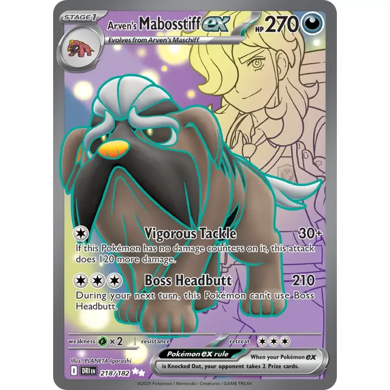 Arven's Mabosstiff ex (sv10-218)