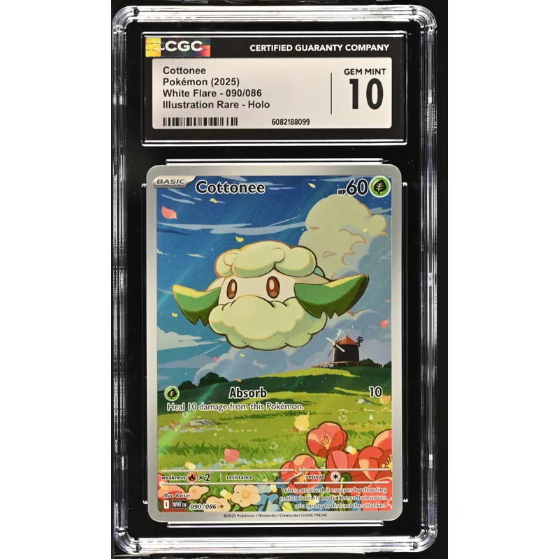 CGC 10 Pokémon White Flare 090/086 Cottonee