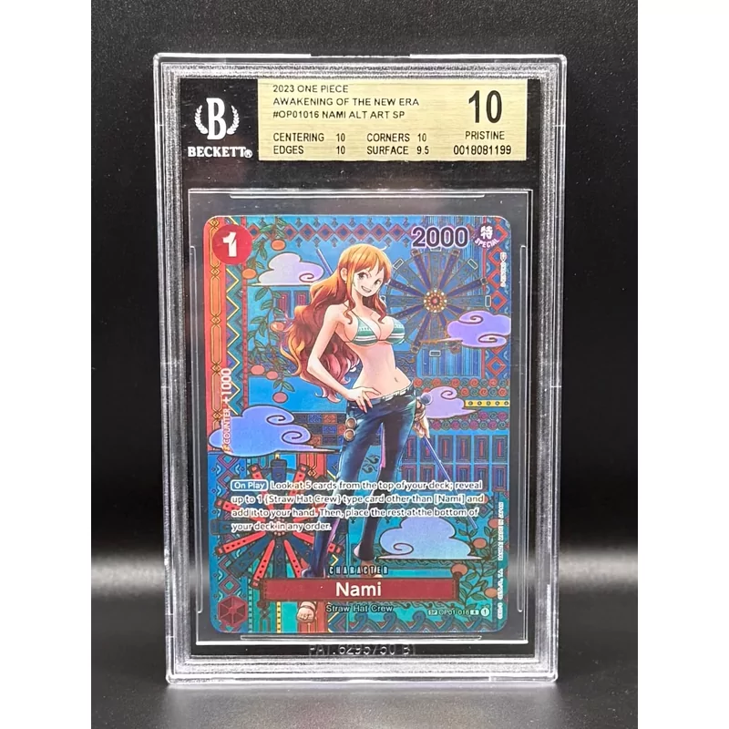 BGS 10 One Piece Awakening of the New Era #OP01016 Nami Alternate Art SP