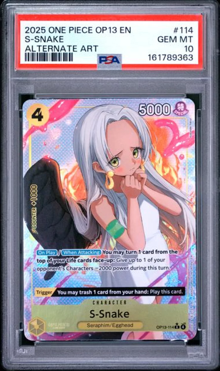 PSA 10 One Piece OP13 #114 S Snake Alternate Art | Cardgameshop