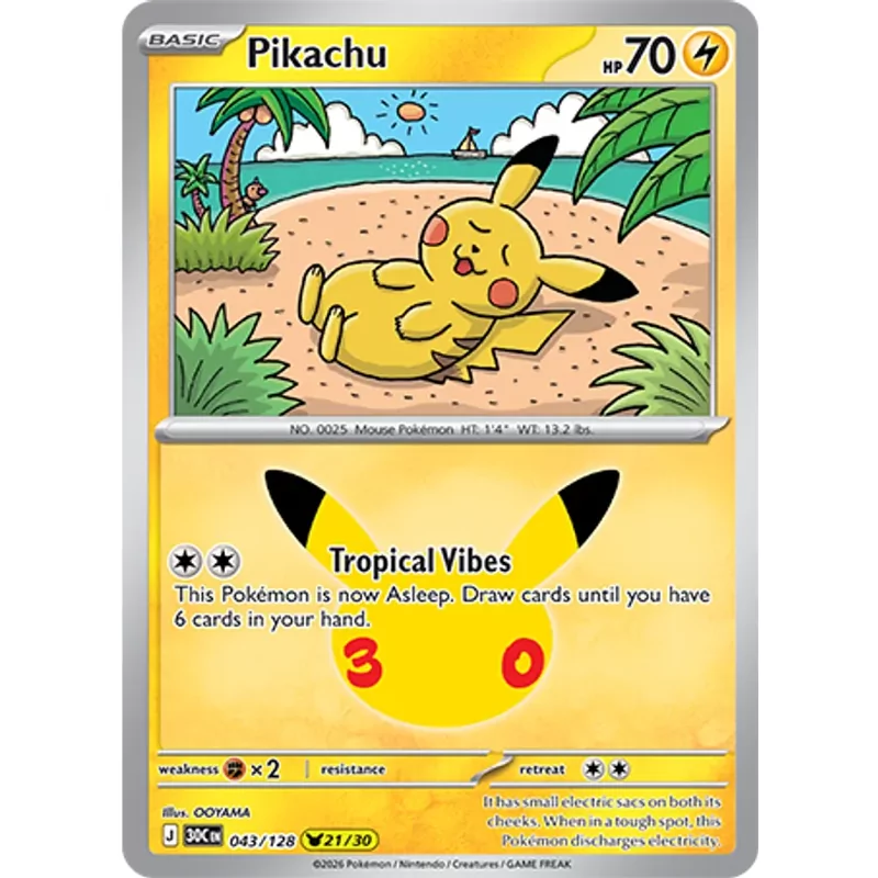 Pikachu (30th-043)