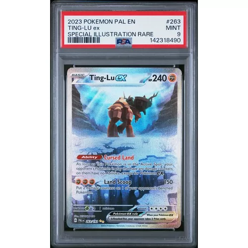 PSA 9 Pokémon Paldea Evolved #263 Ting-Lu ex Special Illustration Rare