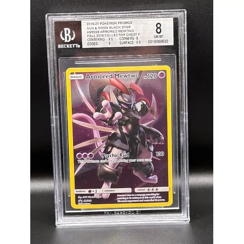 BGS 8 Pokemon Promos Sun & Moon Black Star #SM228 Armored Mewtwo