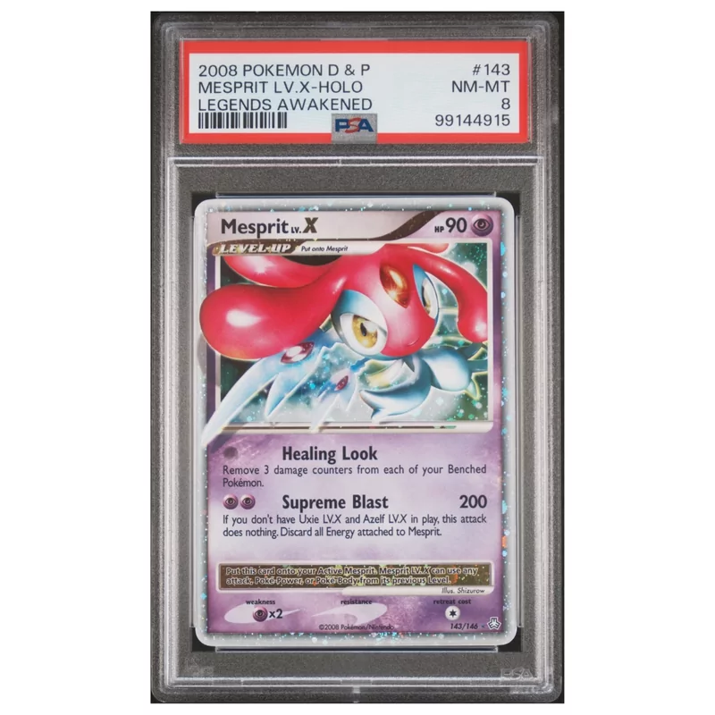 PSA 8 Mesprit LV.X #143 Diamond & Pearl Legends Awakened
