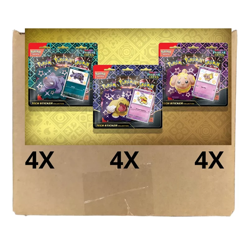 Pokémon Tech Sticker Collection X12 [SEALED CASE] - Paldean Fates