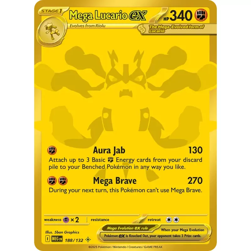 Mega Lucario ex (me01-188)