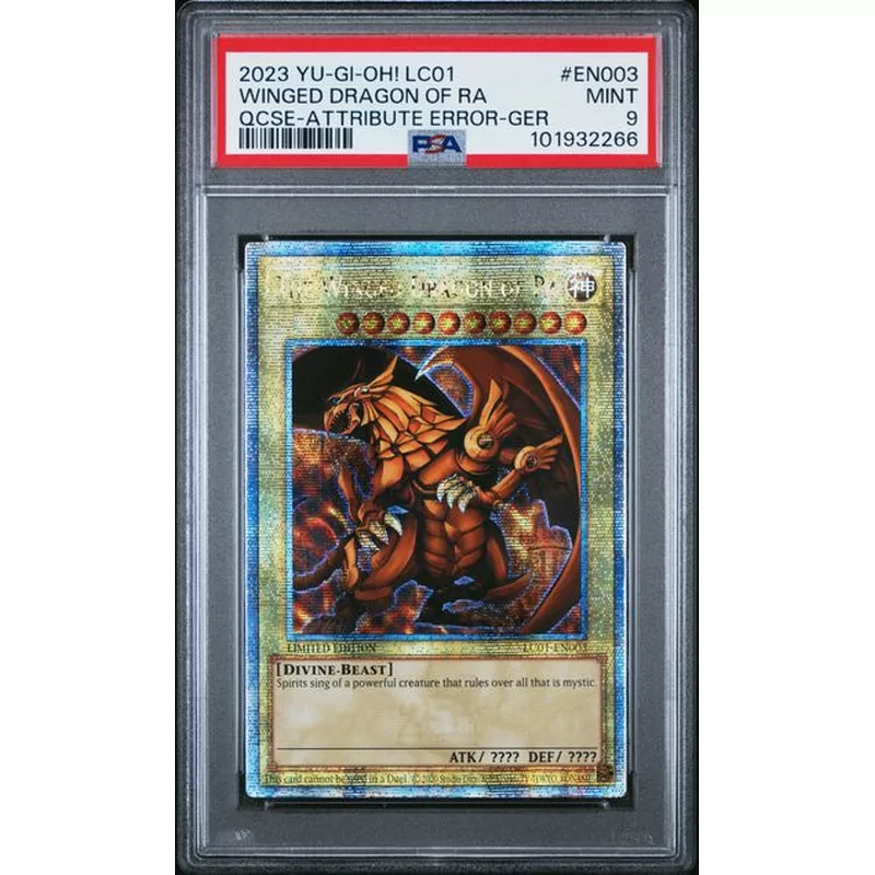 PSA 9 2023 YU-GI-OH! LC01-LEGENDARY COLLECTION: 25TH ANNIVERSARY EDITION #EN003 WINGED DRAGON OF RA 