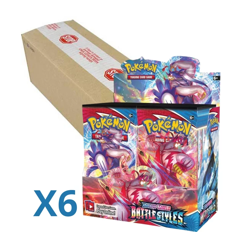 Pokémon Boosterbox X6 [SEALED CASE] Sword & Shield - Battle Styles
