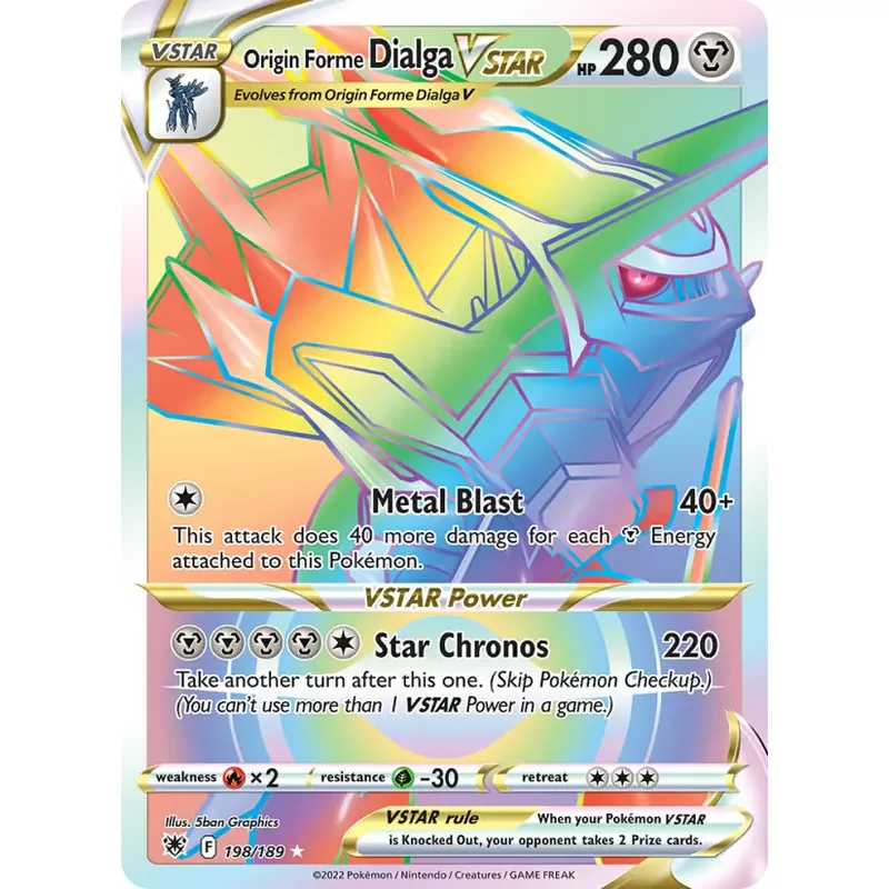 Origin Forme Dialga VSTAR (swsh10-198)