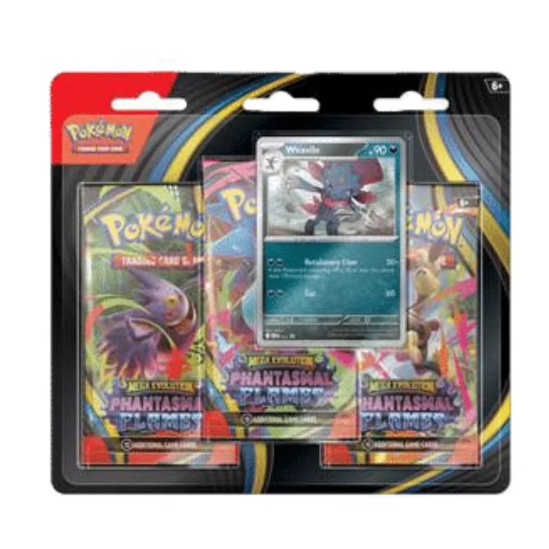Pokémon 3-Pack Blister ME02 Phantasmal Flames - Weavile