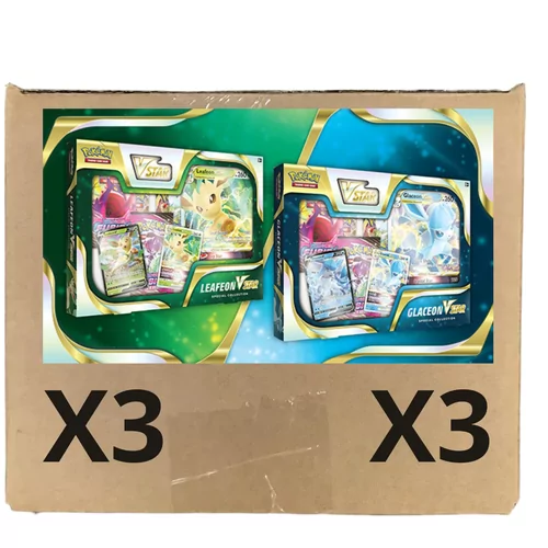 Pokémon VSTAR Collection X6 [SEALED CASE] Leafeon / Glaceon