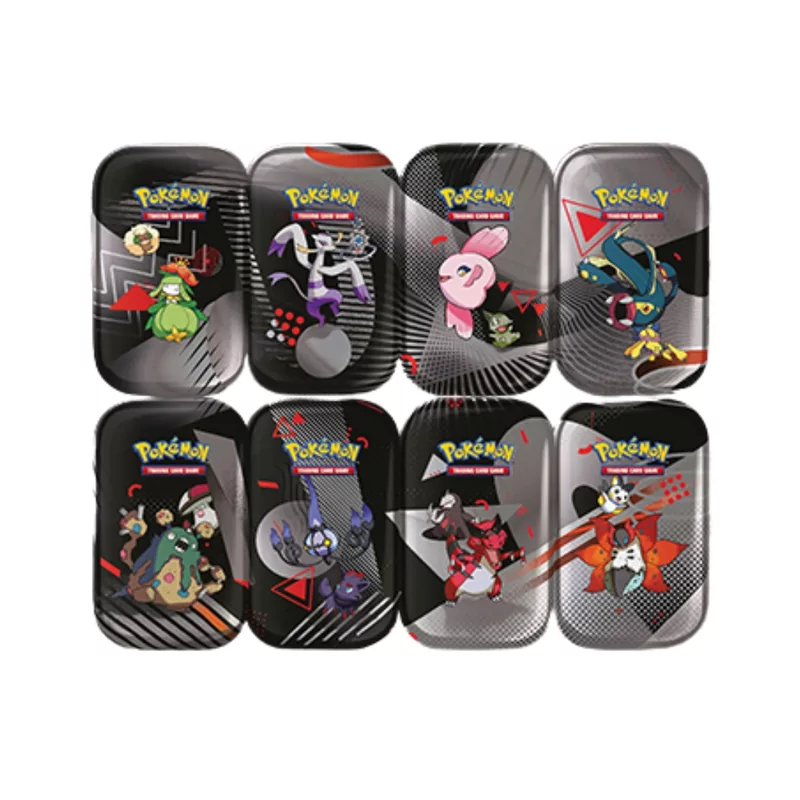 Pokémon Mini Tin SV10.5 Black Bolt & White Flare (Random Art)