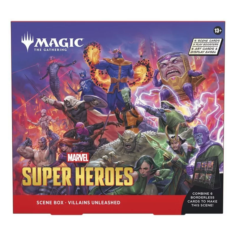 Magic The Gathering Scene Box - Marvel Super Heroes Villains Unleashed 