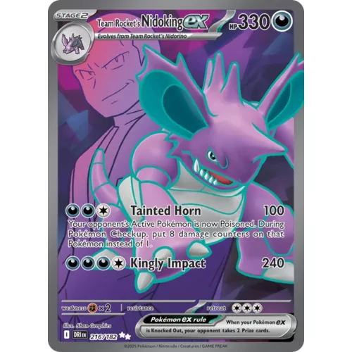 Team Rocket's Nidoking ex (sv10-216)