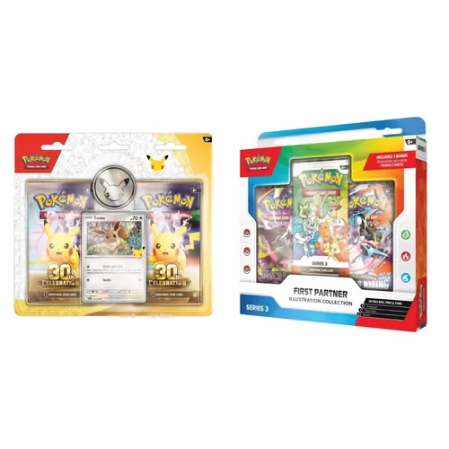 Pokémon 2-Pack Blister 30th Celebration - Eevee + First Partner Illustration - Collection [SERIES 3]