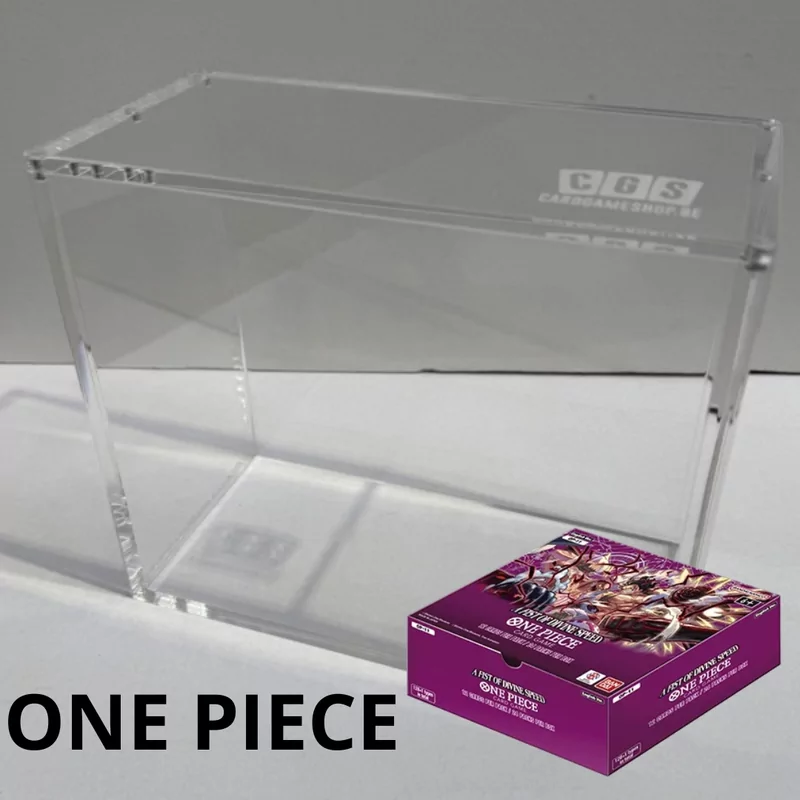 CGS Custom Brand Acryl Case - One Piece Engelse Boosterbox