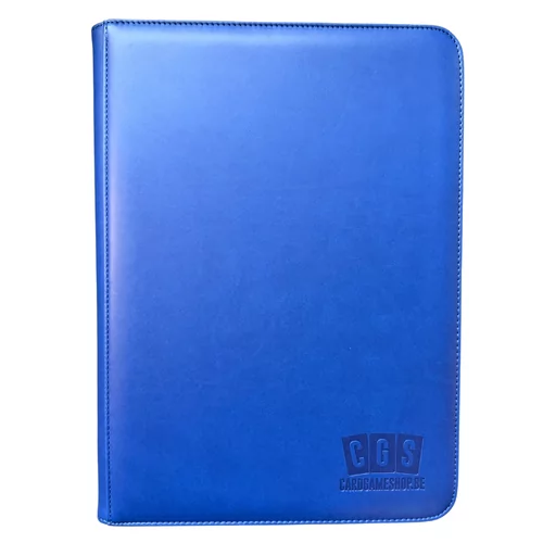 CGS Custom Brand 9-Pocket Zipped Premium Binder - Blauw